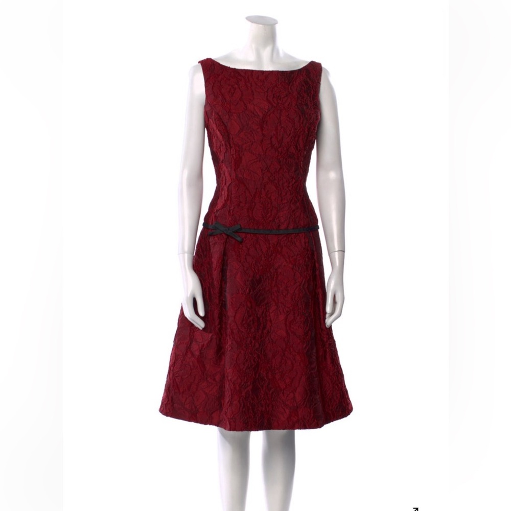 Donald Deal Red Floral Dress